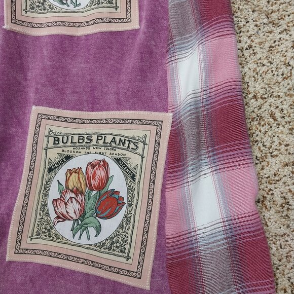 3638 Size Large Zenana Upcycled Fleece Pants In Purple Mineral Washed. - Picture 2 of 6